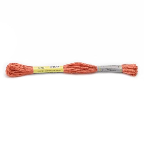 Stickgarn Packung mit 12 Strängen aus merzerisierter Baumwollseide, 8,7 Yards, Kreuzstich-Stickgarn, 16 Farben erhältlich(3883) von JIASHUNHE