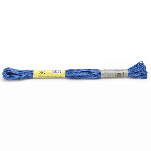 Stickgarn Packung mit 12 Strängen aus merzerisierter Baumwollseide, 8,7 Yards, Kreuzstich-Stickgarn, 16 Farben erhältlich(3885) von JIASHUNHE