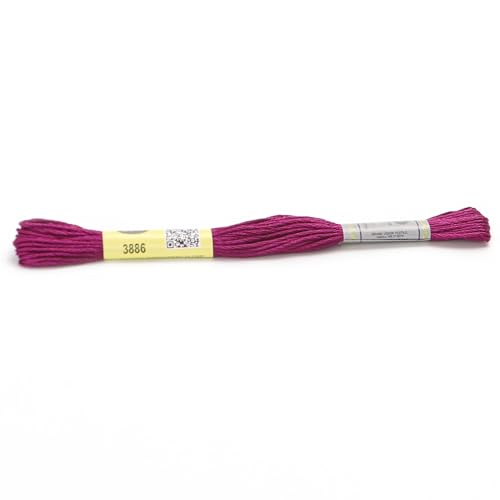Stickgarn Packung mit 12 Strängen aus merzerisierter Baumwollseide, 8,7 Yards, Kreuzstich-Stickgarn, 16 Farben erhältlich(3886) von JIASHUNHE
