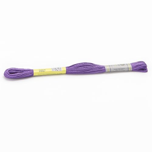 Stickgarn Packung mit 12 Strängen aus merzerisierter Baumwollseide, 8,7 Yards, Kreuzstich-Stickgarn, 16 Farben erhältlich(3887) von JIASHUNHE