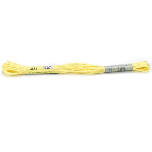 Stickgarn Packung mit 12 Strängen aus merzerisierter Baumwollseide, 8,7 Yards, Kreuzstich-Stickgarn, 16 Farben erhältlich(3889) von JIASHUNHE