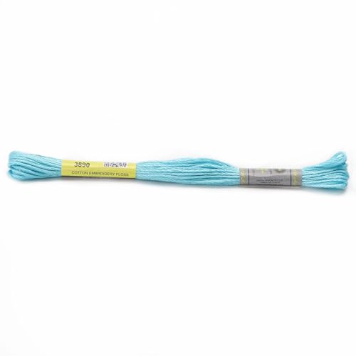 Stickgarn Packung mit 12 Strängen aus merzerisierter Baumwollseide, 8,7 Yards, Kreuzstich-Stickgarn, 16 Farben erhältlich(3890) von JIASHUNHE