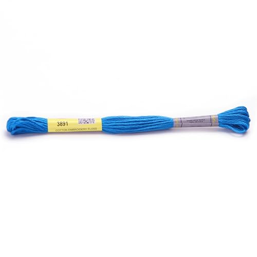Stickgarn Packung mit 12 Strängen aus merzerisierter Baumwollseide, 8,7 Yards, Kreuzstich-Stickgarn, 16 Farben erhältlich(3891) von JIASHUNHE