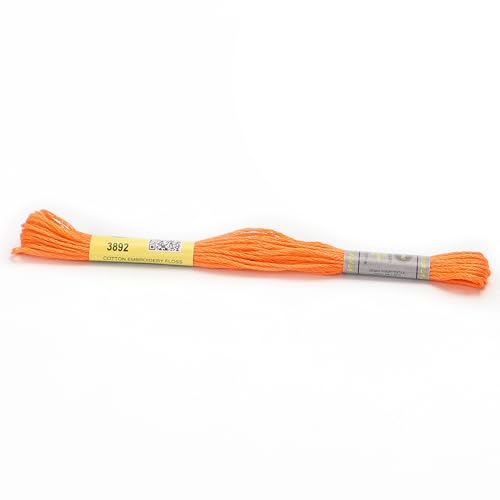 Stickgarn Packung mit 12 Strängen aus merzerisierter Baumwollseide, 8,7 Yards, Kreuzstich-Stickgarn, 16 Farben erhältlich(3892) von JIASHUNHE