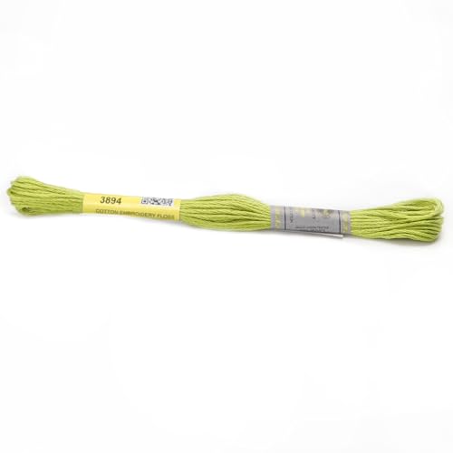 Stickgarn Packung mit 12 Strängen aus merzerisierter Baumwollseide, 8,7 Yards, Kreuzstich-Stickgarn, 16 Farben erhältlich(3894) von JIASHUNHE