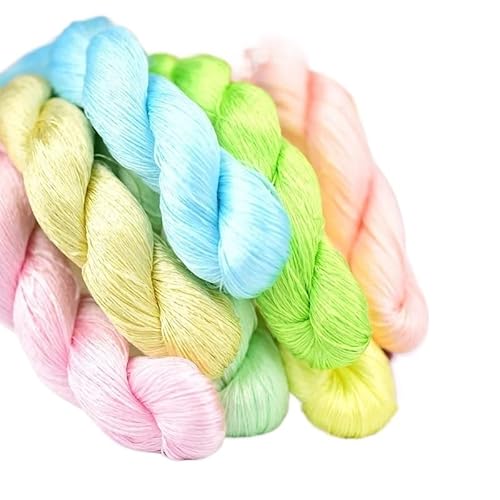 Stickgarn Seiden-Stickgarn, Floss-Garn, 16/2, Seiden-Artisan-Garn(Mixed colors,400 meter) von JIASHUNHE