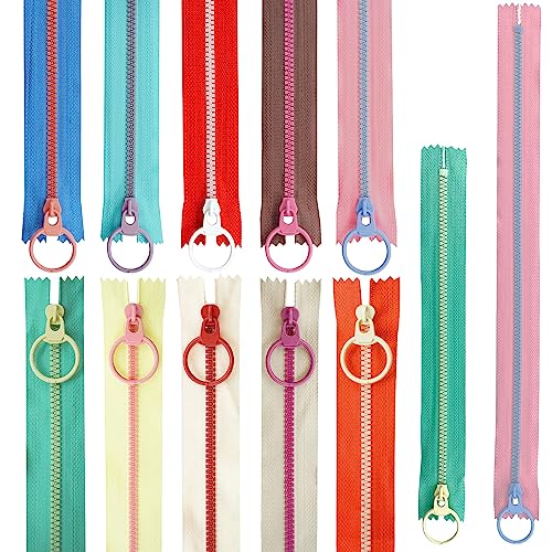 20 Stück Harz Reißverschlüsse, Bunten Reisverschluß, Coil Reißverschlüsse, Reißverschluss 20cm und 30cm mit Metall-ring, 10 Colors, Resin Zippers, für Schneider, Nähen, Handwerk, Kleidung 20 Stück Harz Reißverschlüsse, Bunten Reisverschluß, Coil Reißverschlüsse, Reißverschluss 20cm und 30cm mit Metall-ring, 10 Colors, Resin Zippers, für Schneider, Nähen, Handwerk, Kleidung von JIASI&JIESY