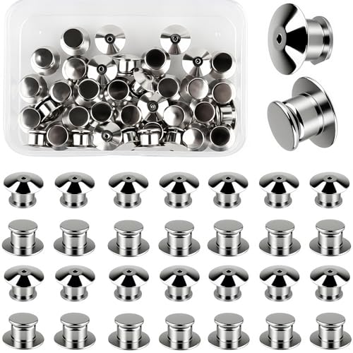 50 Stück Pin Verschluss, Metall Verschlussstift Rückseiten für Broschen, Pins und Namensschilder, Silber, Cerschlussstifte Metall Pin Keepers Locks für Schmuck und Bastelprojekte 50 Stück Pin Verschluss, Metall Verschlussstift Rückseiten für Broschen, Pins und Namensschilder, Silber, Cerschlussstifte Metall Pin Keepers Locks für Schmuck und Bastelprojekte von JIASI&JIESY