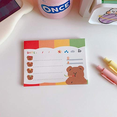 50 Blatt Bärenkissen Notizpapier Täglich Checkliste Schulsachenzubehör-MKS-3 50 Blatt Bärenkissen Notizpapier Täglich Checkliste Schulsachenzubehör-MKS-3 von JIAYAN