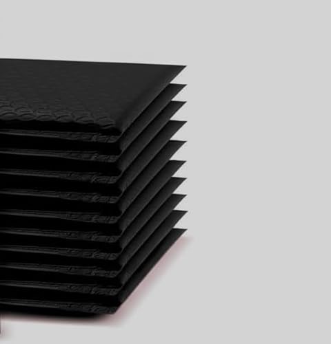 JIAYUET Luftpolster-Versandtaschen, A6, 11 x 17 cm, selbstklebend, Schwarz, 100 Stück JIAYUET Luftpolster-Versandtaschen, A6, 11 x 17 cm, selbstklebend, Schwarz, 100 Stück von JIAYUET