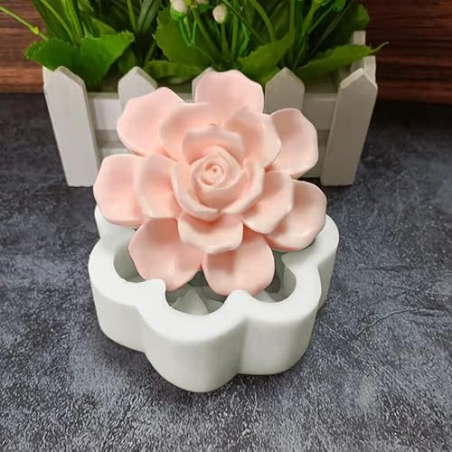 Kerzenform, Gips, handgefertigte Seife, Pfingstrose, Rose, Silikonform, Kuchendekoration, Schokoladen-Backform Kerzenform, Gips, handgefertigte Seife, Pfingstrose, Rose, Silikonform, Kuchendekoration, Schokoladen-Backform von JIBEVEYYI