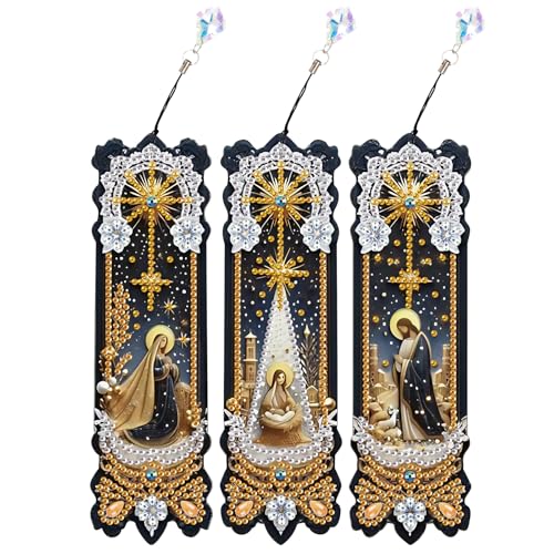 JICFDAO 3 Stück Diamant Malerei Buch Marks 5.8x19.5cm Diamond Painting Lesezeichen Papier Seite Markierungen Clip Bookmark Geschenk zum Geburtstag Abschluss für Schüler Buchliebhaber Jesus Religion JICFDAO 3 Stück Diamant Malerei Buch Marks 5.8x19.5cm Diamond Painting Lesezeichen Papier Seite Markierungen Clip Bookmark Geschenk zum Geburtstag Abschluss für Schüler Buchliebhaber Jesus Religion von JICFDAO