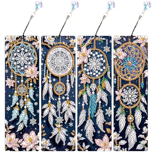 JICFDAO 4 Stück Diamond Painting Lesezeichen Papier 5.8x19.5cm Diamant Malerei Buch Marks Tragbares Lesezeichen Lesen Zubehör Seitenmarker Geschenke für Lehrer Studenten Buchliebhaber Traumfänger JICFDAO 4 Stück Diamond Painting Lesezeichen Papier 5.8x19.5cm Diamant Malerei Buch Marks Tragbares Lesezeichen Lesen Zubehör Seitenmarker Geschenke für Lehrer Studenten Buchliebhaber Traumfänger von JICFDAO