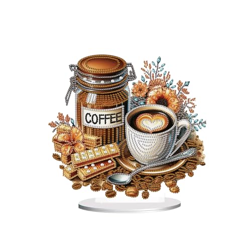 JICFDAO DIY Diamond Painting Ornamente 25.4x23.7cm 5D Diamant Malerei Ornamente Crystal Art Diamond Painting Desktop Deko Diamant Malerei Tischdeko für Zuhause Büro Handgemachte Dekorative Kaffee JICFDAO DIY Diamond Painting Ornamente 25.4x23.7cm 5D Diamant Malerei Ornamente Crystal Art Diamond Painting Desktop Deko Diamant Malerei Tischdeko für Zuhause Büro Handgemachte Dekorative Kaffee von JICFDAO