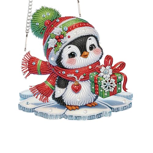 JICFDAO Diamond Painting Anhänger Pinguin 239x241mm Diamond Painting Hängen Ornamente mit Kette Diamant Malerei Anhänger Pendant Haustür Wand Fenster Weihnachtsdekor Wandbehang Kits Bastel Malset JICFDAO Diamond Painting Anhänger Pinguin 239x241mm Diamond Painting Hängen Ornamente mit Kette Diamant Malerei Anhänger Pendant Haustür Wand Fenster Weihnachtsdekor Wandbehang Kits Bastel Malset von JICFDAO