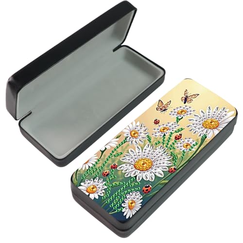 JICFDAO Diamond Painting Brillenschachtel 16x6.5cm Diamant Malerei Brillen Organizer Aufbewahrungskiste Hartschalen Etui Brillenbehälter für Sonnenbrille Brillenetui Lesebrille Geschenk Gänseblümchen JICFDAO Diamond Painting Brillenschachtel 16x6.5cm Diamant Malerei Brillen Organizer Aufbewahrungskiste Hartschalen Etui Brillenbehälter für Sonnenbrille Brillenetui Lesebrille Geschenk Gänseblümchen von JICFDAO