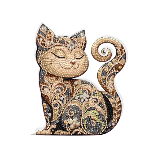 JICFDAO Diamond Painting Desktop Deko Katze 153x190cm Diamond Painting Ornamente Tiere Diamant Desktop Ornament Malen nach Zahlen Geschenk handgemachte dekorative Ornamente Speziell geformter Kristall JICFDAO Diamond Painting Desktop Deko Katze 153x190cm Diamond Painting Ornamente Tiere Diamant Desktop Ornament Malen nach Zahlen Geschenk handgemachte dekorative Ornamente Speziell geformter Kristall von JICFDAO
