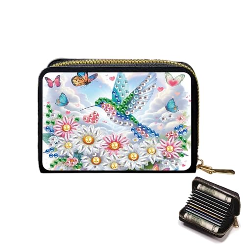 JICFDAO Diamond Painting Geldbörse Damen 11x8cm Diamant Malerei Geldbeutel Herren Kartenetui mit Münzfach Mini Kreditkartenetui Portemonnaie mit Reißverschluss Brieftasche im Kurzformat Blumen Vögel JICFDAO Diamond Painting Geldbörse Damen 11x8cm Diamant Malerei Geldbeutel Herren Kartenetui mit Münzfach Mini Kreditkartenetui Portemonnaie mit Reißverschluss Brieftasche im Kurzformat Blumen Vögel von JICFDAO