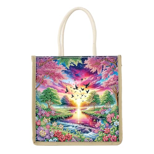 JICFDAO Diamond Painting Handtasche 26x26.5cm Multifunktionale Tragetasche Handtasche Tote Bag Umhängetasche Tasche Schultertasche Einkaufstaschen für Outdoor Camping ReisenWiederverwendbar Landschaft JICFDAO Diamond Painting Handtasche 26x26.5cm Multifunktionale Tragetasche Handtasche Tote Bag Umhängetasche Tasche Schultertasche Einkaufstaschen für Outdoor Camping ReisenWiederverwendbar Landschaft von JICFDAO
