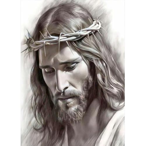 JICFDAO Diamond Painting Jesus Christus 30x40cm Diamond Painting Religion Stickbilder Erwachsene Diamant Malerei Bilder Christentum Schwarz Handarbeiten für Zuhause Decor Aufkleber JICFDAO Diamond Painting Jesus Christus 30x40cm Diamond Painting Religion Stickbilder Erwachsene Diamant Malerei Bilder Christentum Schwarz Handarbeiten für Zuhause Decor Aufkleber von JICFDAO