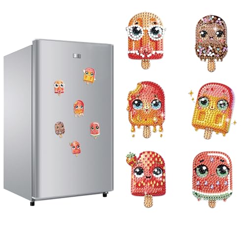 JICFDAO Diamond Painting Kühlschrank Magnete Kits 6 Stück Magnete Kühlschrank Set Fridge Magnets Diamant Malerei Kühlschrankmagnete Magnetische Kühlschrankaufkleber für Whiteboard Magnettafel JICFDAO Diamond Painting Kühlschrank Magnete Kits 6 Stück Magnete Kühlschrank Set Fridge Magnets Diamant Malerei Kühlschrankmagnete Magnetische Kühlschrankaufkleber für Whiteboard Magnettafel von JICFDAO
