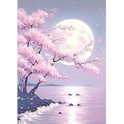 JICFDAO Diamond Painting Landschaft 30x40cm Diamond Painting Bilder Blumen Stickbilder Erwachsene Anfänger Malen nach Zahlen Meer Diamant Malerei Bilder Mond Japanische Kirschblüte Handarbeiten JICFDAO Diamond Painting Landschaft 30x40cm Diamond Painting Bilder Blumen Stickbilder Erwachsene Anfänger Malen nach Zahlen Meer Diamant Malerei Bilder Mond Japanische Kirschblüte Handarbeiten von JICFDAO
