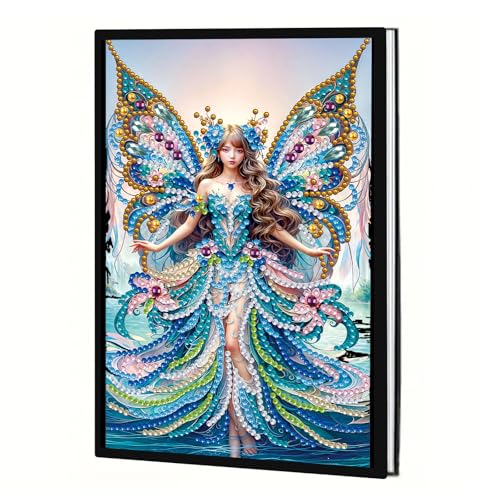 JICFDAO Diamond Painting Notebook Fee 145x210mm Diamond Painting Notizbuch Engel Crystal Art Notizbuch A5 Blanko Journal Diary Tagebuch Elfen Skizzenbuch Blöcke Hefte Schreibwaren Geschenke Basteln JICFDAO Diamond Painting Notebook Fee 145x210mm Diamond Painting Notizbuch Engel Crystal Art Notizbuch A5 Blanko Journal Diary Tagebuch Elfen Skizzenbuch Blöcke Hefte Schreibwaren Geschenke Basteln von JICFDAO