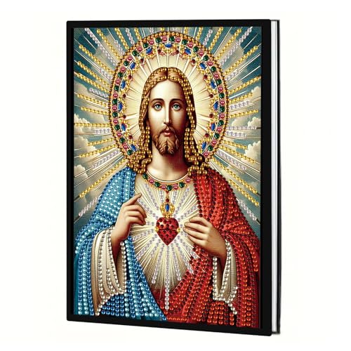 JICFDAO Diamond Painting Notebook Jesus Christus 145x210mm Crystal Art Notizbuch A5 Blanko Tagebuch Diamond Painting Notizblock Notizbuch Diamonds Religion Bastelset Weihnachten für Familie Freunde JICFDAO Diamond Painting Notebook Jesus Christus 145x210mm Crystal Art Notizbuch A5 Blanko Tagebuch Diamond Painting Notizblock Notizbuch Diamonds Religion Bastelset Weihnachten für Familie Freunde von JICFDAO