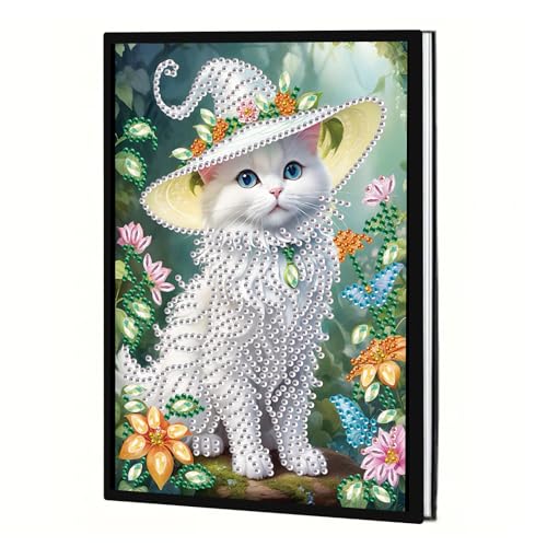 JICFDAO Diamond Painting Notebook Katze 145x210mm Groß und Klar Diamond Painting Notizbuch Crystal Art Notizbuch A5 Blanko Tagebuch Set Journal Diary A5 Blöcke Hefte Geschenk für Schreibarbeiten JICFDAO Diamond Painting Notebook Katze 145x210mm Groß und Klar Diamond Painting Notizbuch Crystal Art Notizbuch A5 Blanko Tagebuch Set Journal Diary A5 Blöcke Hefte Geschenk für Schreibarbeiten von JICFDAO