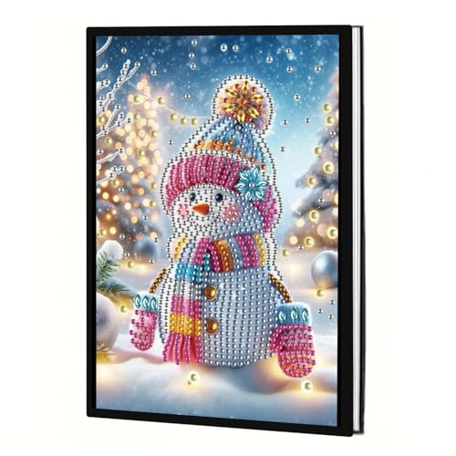 JICFDAO Diamond Painting Notebook Weihnachten 145x210mm Crystal Art Notizbuch Diamond Painting Notizbuch A5 Blanko Tagebuch Journal Diary Skizzenbuch Schneemann Weihnachtsbasteln für Freunde JICFDAO Diamond Painting Notebook Weihnachten 145x210mm Crystal Art Notizbuch Diamond Painting Notizbuch A5 Blanko Tagebuch Journal Diary Skizzenbuch Schneemann Weihnachtsbasteln für Freunde von JICFDAO