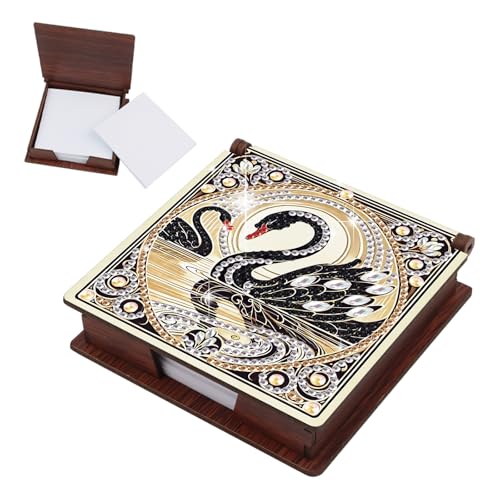 JICFDAO Diamond Painting Notizzettel Box 11x11cm Diamant Malerei Zettelbox Schwan Schwarz Kartensteckplätzen Cube Notiz Box mit 160 Blättern Haftnotizen Spender aus Holz Mosaik Bilder Geschenk JICFDAO Diamond Painting Notizzettel Box 11x11cm Diamant Malerei Zettelbox Schwan Schwarz Kartensteckplätzen Cube Notiz Box mit 160 Blättern Haftnotizen Spender aus Holz Mosaik Bilder Geschenk von JICFDAO