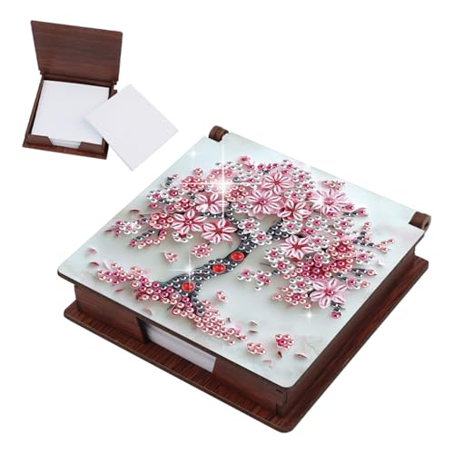 JICFDAO Diamond Painting Notizzettel Box Kirschbaum 11x11cm Diamant Malerei Zettelbox mit 160 Blättern Haftnotizen Spender Cube Notiz Box Bürobedarf Organizer aus Holz Mosaik Bilder Geschenk JICFDAO Diamond Painting Notizzettel Box Kirschbaum 11x11cm Diamant Malerei Zettelbox mit 160 Blättern Haftnotizen Spender Cube Notiz Box Bürobedarf Organizer aus Holz Mosaik Bilder Geschenk von JICFDAO