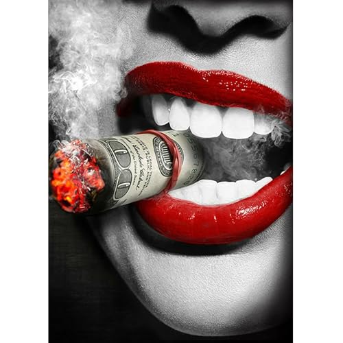 JICFDAO Diamond Painting Sexy Rote Lippen 30x40cm Diamond Painting Moderne Frau Schwarz Stickbilder Erwachsene Malen nach Zahlen Abstrak Wanddekoration für Wohnzimmer Arbeitszimmer Schlafzimmer JICFDAO Diamond Painting Sexy Rote Lippen 30x40cm Diamond Painting Moderne Frau Schwarz Stickbilder Erwachsene Malen nach Zahlen Abstrak Wanddekoration für Wohnzimmer Arbeitszimmer Schlafzimmer von JICFDAO