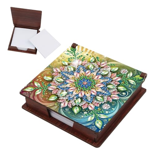 JICFDAO Diamond Painting Zettelbox 11x11cm Diamant Malerei Notizzettel Box Aufbewahrungsbox aus Holz Cube Notiz Box mit 160 Blättern Bürobedarf Organizer Mosaik Bilder Geschenk Handwerk Mandala Blumen JICFDAO Diamond Painting Zettelbox 11x11cm Diamant Malerei Notizzettel Box Aufbewahrungsbox aus Holz Cube Notiz Box mit 160 Blättern Bürobedarf Organizer Mosaik Bilder Geschenk Handwerk Mandala Blumen von JICFDAO