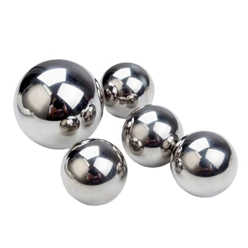 1–500 Stück 0,8–50 mm, massive Kugel-Quetschperlen aus Edelstahl 316L, korrosionsbeständig, hohe Präzision, 3/4/8/10/12/15/20/28/30/40/45/50 mm(17mm) von JIDKEINNH