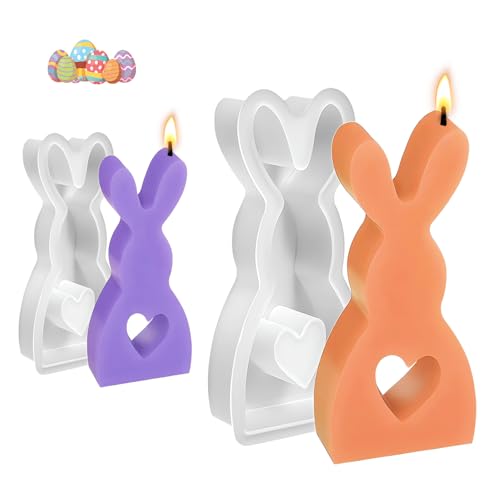 Silikonformen Gießformen Ostern, 2 Stück Silikonform Ostern Silikonform Hase, DIY Hasen Silikonform Ostern, Gießformen Silikon Ostern, Ostern Gießform Hase für DIY Osterdeko Handwerk Silikonformen Gießformen Ostern, 2 Stück Silikonform Ostern Silikonform Hase, DIY Hasen Silikonform Ostern, Gießformen Silikon Ostern, Ostern Gießform Hase für DIY Osterdeko Handwerk von JIEBAO