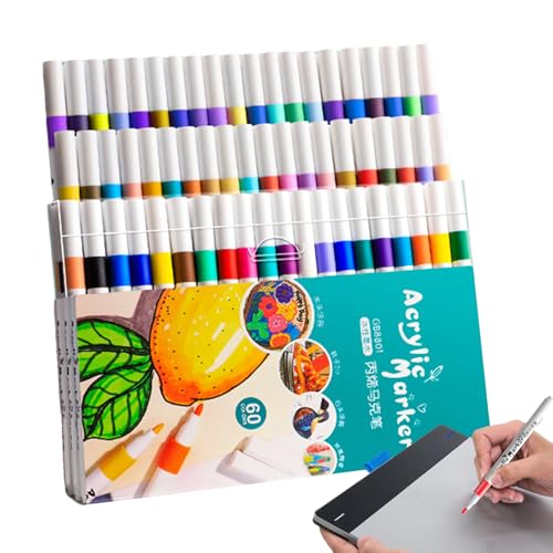 JIEBWCHA 24 Stifte Zum Bemalen, Acrylmarker Set Wasserfest, Stoffmarker, Acrylstifte Für Steine Wasserfest, Multimarker Stifte, Deckender Acrylstifte Für Holzs, Glas, Leinwand, Ostergeschenke Kinder JIEBWCHA 24 Stifte Zum Bemalen, Acrylmarker Set Wasserfest, Stoffmarker, Acrylstifte Für Steine Wasserfest, Multimarker Stifte, Deckender Acrylstifte Für Holzs, Glas, Leinwand, Ostergeschenke Kinder von JIEBWCHA