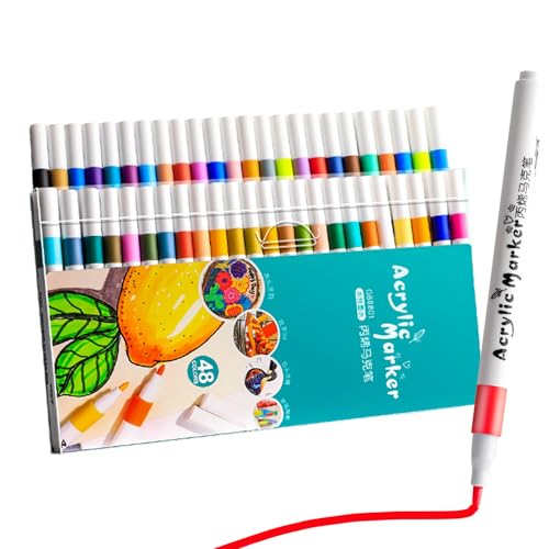 JIEBWCHA 24 Stifte Zum Bemalen, Acrylmarker Set Wasserfest, Stoffmarker, Acrylstifte Für Steine Wasserfest, Multimarker Stifte, Deckender Acrylstifte Für Holzs, Glas, Leinwand, Ostergeschenke Kinder JIEBWCHA 24 Stifte Zum Bemalen, Acrylmarker Set Wasserfest, Stoffmarker, Acrylstifte Für Steine Wasserfest, Multimarker Stifte, Deckender Acrylstifte Für Holzs, Glas, Leinwand, Ostergeschenke Kinder von JIEBWCHA