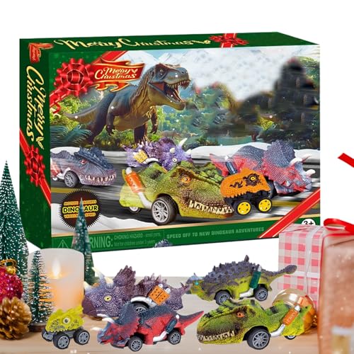 JIEBWCHA Adventskalender | Dinosaurier Auto 24 Countdown Set | Festiver Schmuck Spaß Spielzeug Für Geburtstag Feiertag Aktivitäten Belohnung Versammlung | Junge Mädchen Ab 3 Jahre Kinder JIEBWCHA Adventskalender | Dinosaurier Auto 24 Countdown Set | Festiver Schmuck Spaß Spielzeug Für Geburtstag Feiertag Aktivitäten Belohnung Versammlung | Junge Mädchen Ab 3 Jahre Kinder von JIEBWCHA