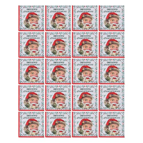 JIEBWCHA Papierservietten, Abendessen, Handtücher, Weihnachts-Servietten, 20 Stück, Weihnachtsmann-bedruckte Feiertagsservietten, Winter-Papierservietten, Weihnachtstischdekoration JIEBWCHA Papierservietten, Abendessen, Handtücher, Weihnachts-Servietten, 20 Stück, Weihnachtsmann-bedruckte Feiertagsservietten, Winter-Papierservietten, Weihnachtstischdekoration von JIEBWCHA