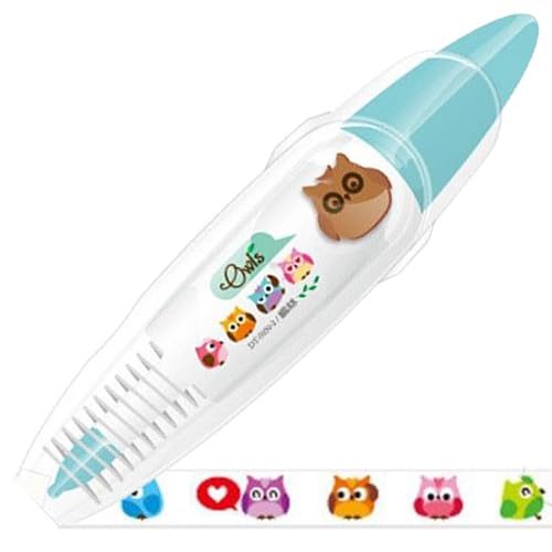 JIEBWCHA Roller Tape Stift, dekorative Stifte für Kinder,Scrapbooking -Stifte | Roller-Spitzen-Design, Cartoon Muster Spitzendekoration Scrapbooking Stickers Diary Decor für Kartenherstellung von JIEBWCHA