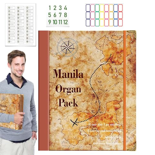 JIEBWCHA Wichtiger Papiere Organizer, Dokument Organizer Binder,Wichtiger Dokumentspeicher - Anti-verlorene Akkordeonspeicherbindemittel für Andenkenzertifikate Geburtsurkunden von JIEBWCHA