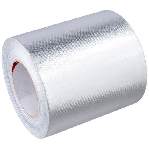 JIEHIN Aluminium Klebeband 50m x 150mm, Alufolie Aluband Selbstklebend Silberfolie, Alu Klebeband Hitzebeständig zum Versiegeln, Reparaturen JIEHIN Aluminium Klebeband 50m x 150mm, Alufolie Aluband Selbstklebend Silberfolie, Alu Klebeband Hitzebeständig zum Versiegeln, Reparaturen von JIEHIN