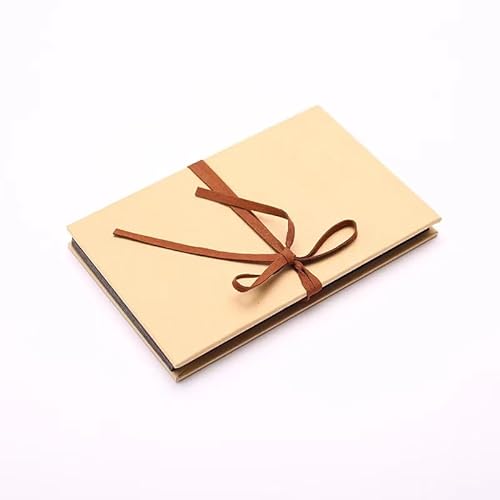 JIEOU Folding Page Photo Album. A4 Paste Style Photo Album, Handmade DIY Photo Album (8.3 * 11 inches, Kraft Paper Inner Page) von JIEOU