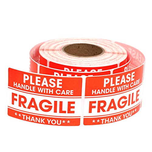 500 Fragile Sticker, Paketaufkleber Aufkleber Zerbrechliche Warnetiketten Umzugsetiketten Vorsicht Selbstklebend für Warensendungen 50mm x 76mm 500 Fragile Sticker, Paketaufkleber Aufkleber Zerbrechliche Warnetiketten Umzugsetiketten Vorsicht Selbstklebend für Warensendungen 50mm x 76mm von JIEYAN