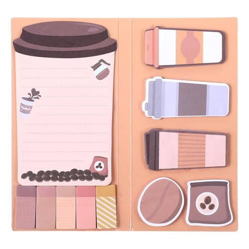 JIEYAO 440 Blätter Niedliche Haftnotizen Set,Coffee-Stil Haftnotizen Neuheit Selbstklebende Memoblöcke Lustig Notizzettel Page Marker Geschenk für Kinder Home Office Schulbedarf Lehrer Student JIEYAO 440 Blätter Niedliche Haftnotizen Set,Coffee-Stil Haftnotizen Neuheit Selbstklebende Memoblöcke Lustig Notizzettel Page Marker Geschenk für Kinder Home Office Schulbedarf Lehrer Student von JIEYAO