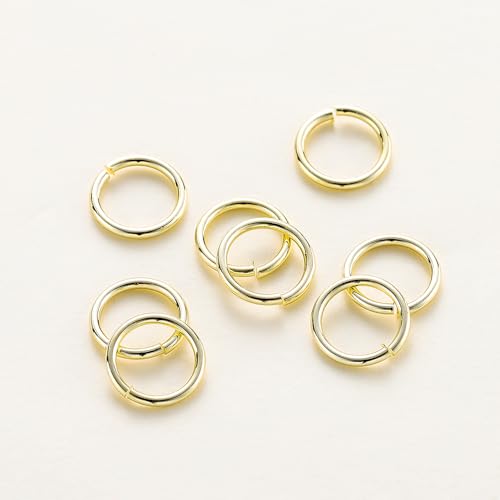 JIEYUZYUO 50–200 Stück 14-/18-Karätig Vergoldete Messing-Biegeringe, Verbindungsstücke Für Schmuckzubehör, Schmuckzubehör, Zubehör/14K D/0.7 * 6Mm 100Pcs JIEYUZYUO 50–200 Stück 14-/18-Karätig Vergoldete Messing-Biegeringe, Verbindungsstücke Für Schmuckzubehör, Schmuckzubehör, Zubehör/14K D/0.7 * 6Mm 100Pcs von JIEYUZYUO