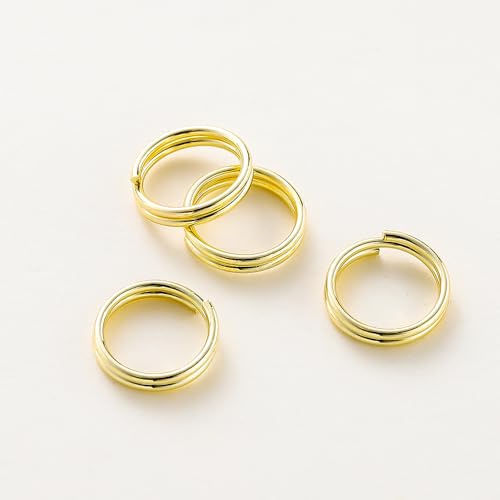 JIEYUZYUO 50 Stück 4–8 Mm 14-18 Karat Vergoldetes Messing, Doppelschlaufen, Schlüsselanhänger, Biegeringe, Spaltringe, Verbinder, Für Diy-Schmuckherstellung/14K D/8Mm JIEYUZYUO 50 Stück 4–8 Mm 14-18 Karat Vergoldetes Messing, Doppelschlaufen, Schlüsselanhänger, Biegeringe, Spaltringe, Verbinder, Für Diy-Schmuckherstellung/14K D/8Mm von JIEYUZYUO