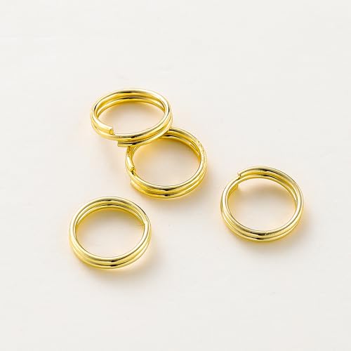 JIEYUZYUO 50 Stück 4–8 Mm 14-18 Karat Vergoldetes Messing, Doppelschlaufen, Schlüsselanhänger, Biegeringe, Spaltringe, Verbinder, Für Diy-Schmuckherstellung/18K D/8Mm JIEYUZYUO 50 Stück 4–8 Mm 14-18 Karat Vergoldetes Messing, Doppelschlaufen, Schlüsselanhänger, Biegeringe, Spaltringe, Verbinder, Für Diy-Schmuckherstellung/18K D/8Mm von JIEYUZYUO