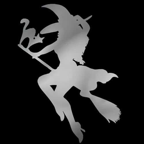 JIFENLI 15Cm Halloween Hexe Fliegt Auf Besen Auto Aufkleber Sonnencreme Und Wasserdichte Dekoration Außenteile Aufkleber Produkte Niedlich, Pvc JIFENLI 15Cm Halloween Hexe Fliegt Auf Besen Auto Aufkleber Sonnencreme Und Wasserdichte Dekoration Außenteile Aufkleber Produkte Niedlich, Pvc von JIFENLI